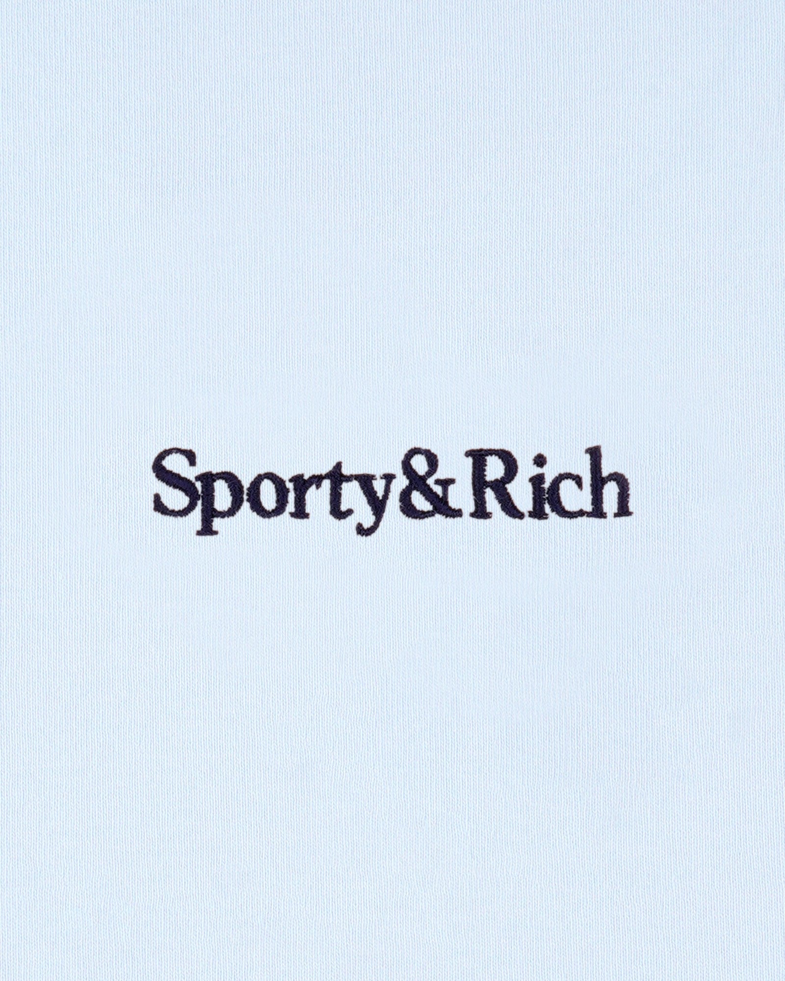 Serif Logo Embroidered Disco Short - Ciel