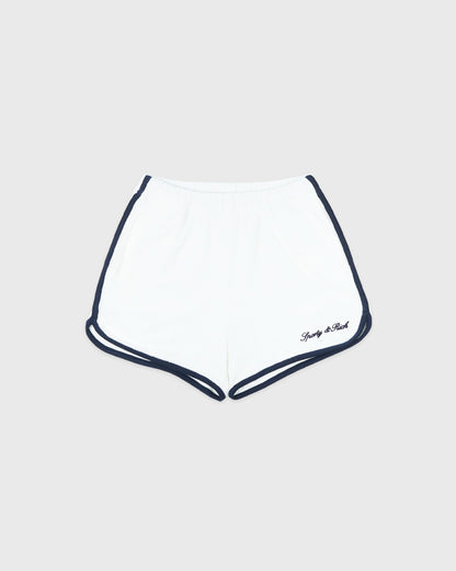 Signature Logo Terry Short - White/Navy
