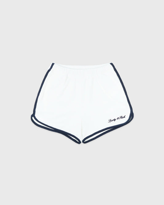 Signature Logo Terry Short - White/Navy