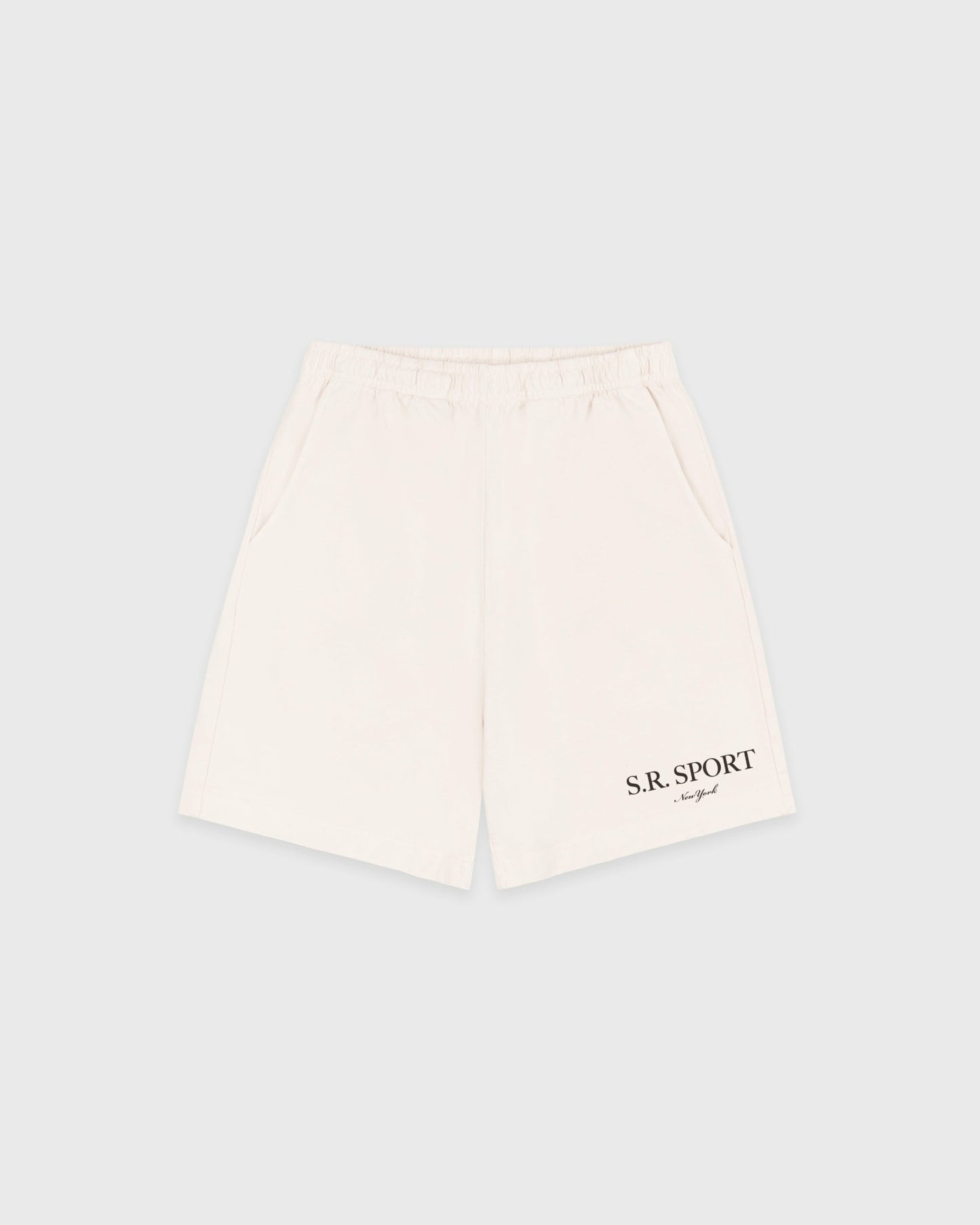 SR Sport Embroidered Gym Short - Ecru