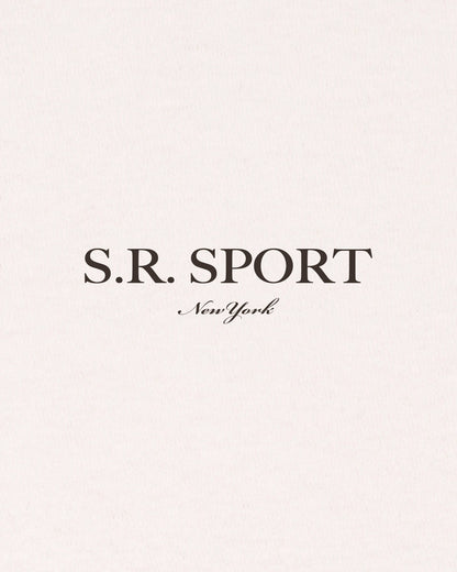 SR Sport Embroidered Gym Short - Ecru