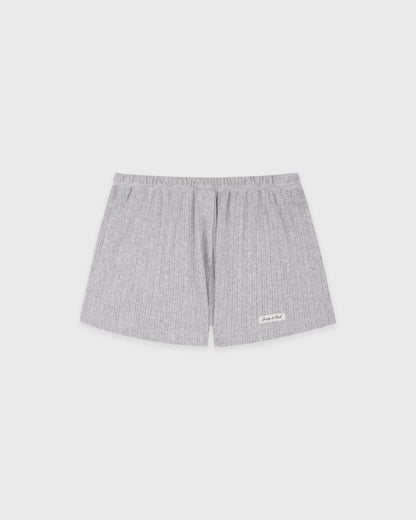 Signature Logo Pointelle Short - Heather Gray