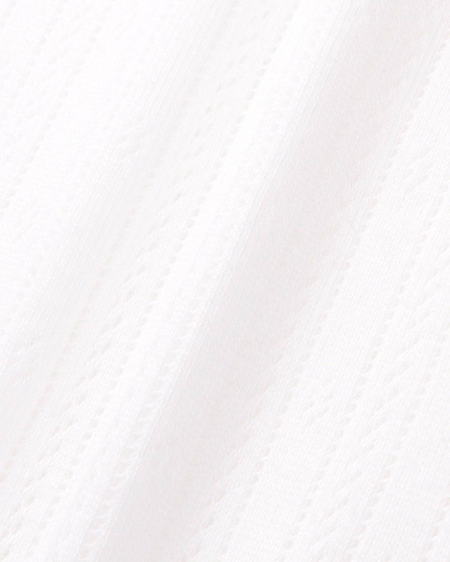 Signature Logo Pointelle Short - White