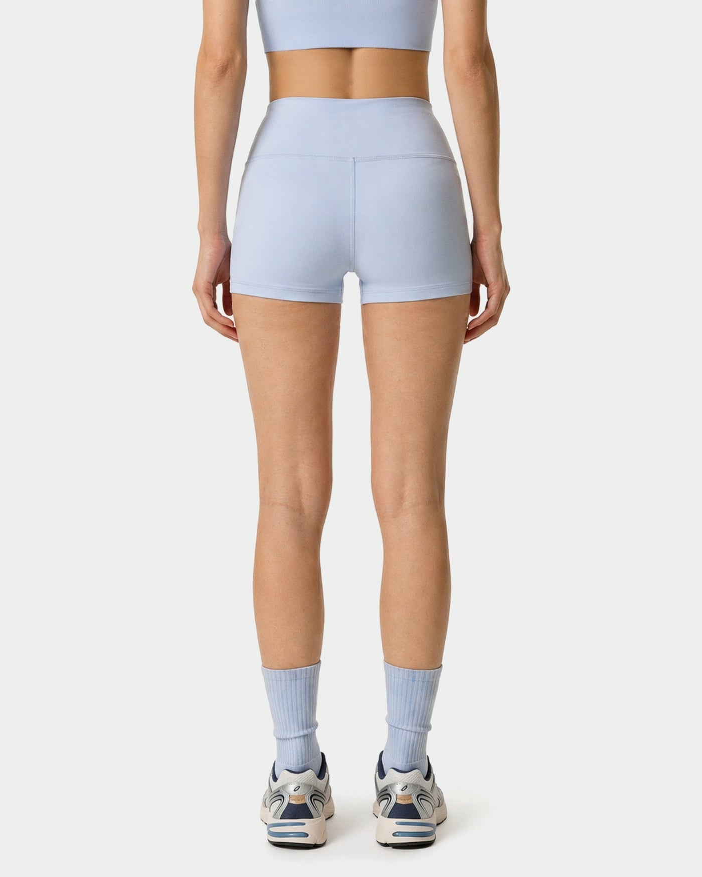 Signature Logo Mini Biker Short - Ciel/Navy