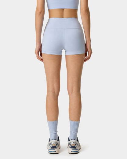 Signature Logo Mini Biker Short - Ciel/Navy