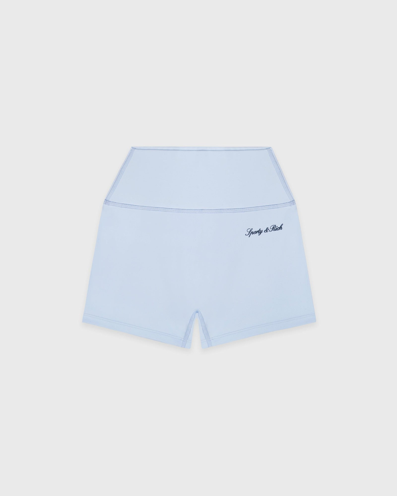 Signature Logo Mini Biker Short - Ciel/Navy