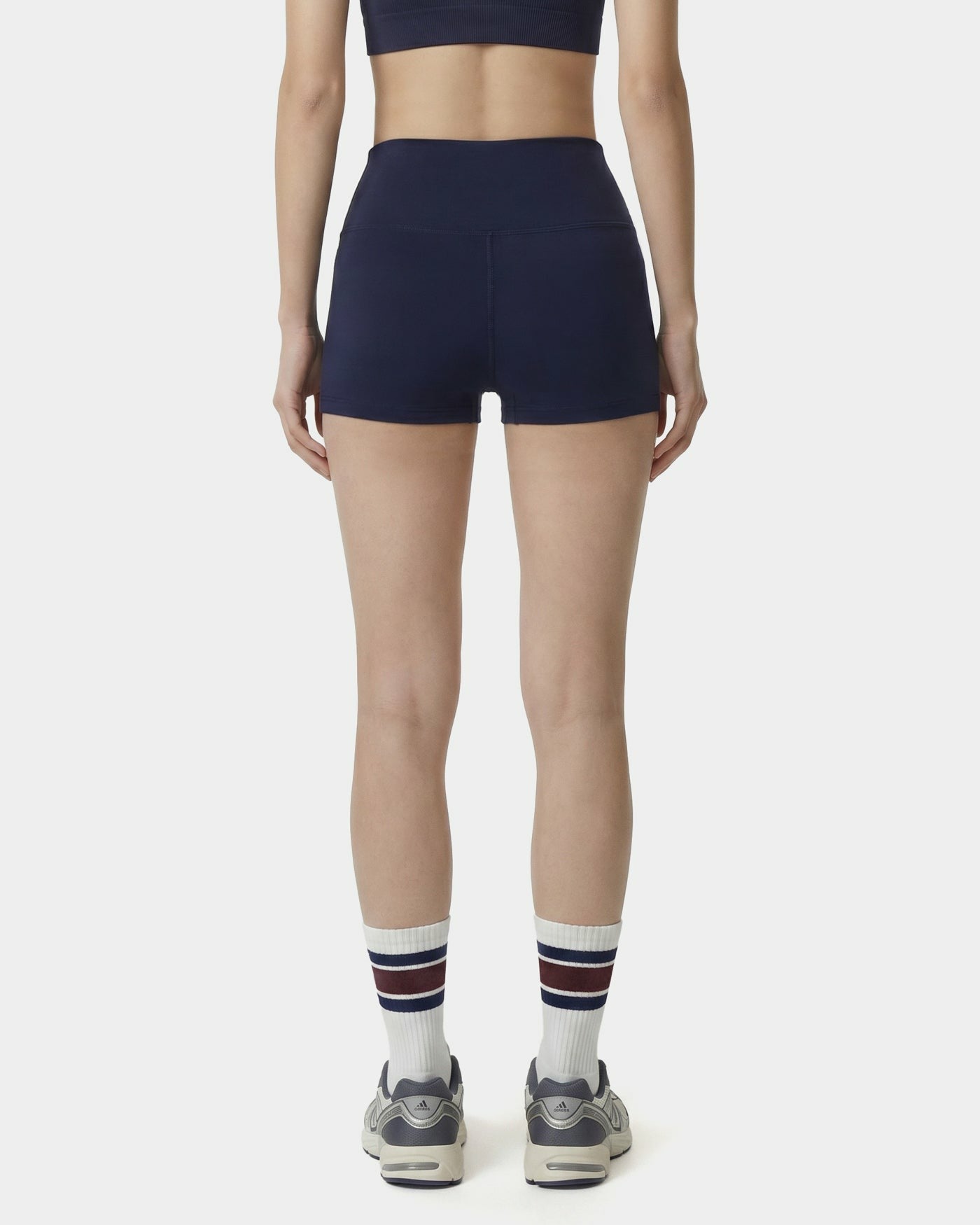 Signature Logo Mini Biker Short - Navy/White