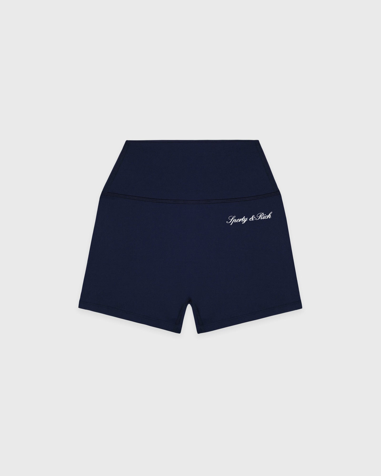 Signature Logo Mini Biker Short - Navy/White