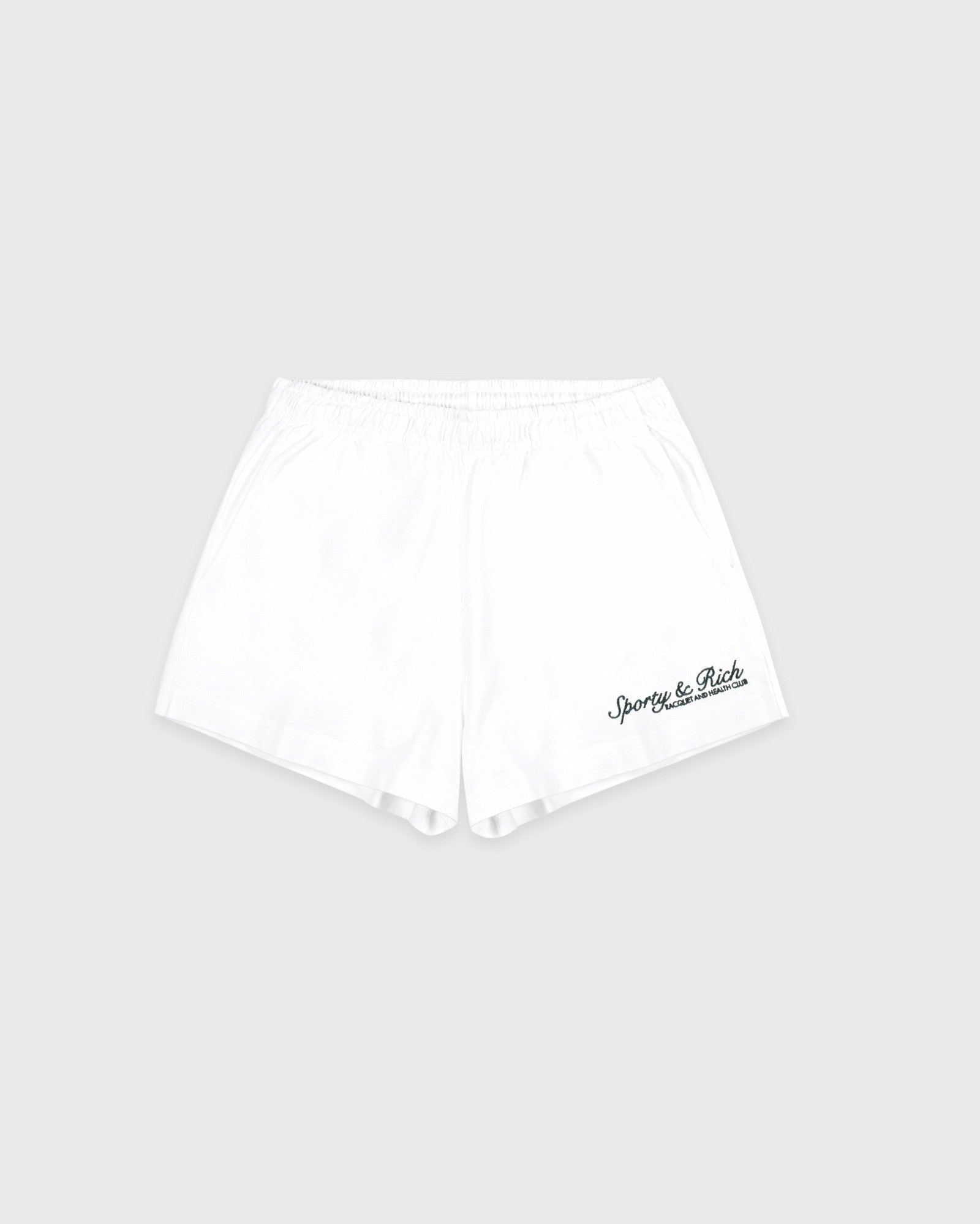 Syracuse Embroidered Disco Short - White