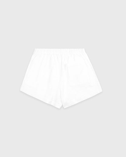 Syracuse Embroidered Disco Short - White