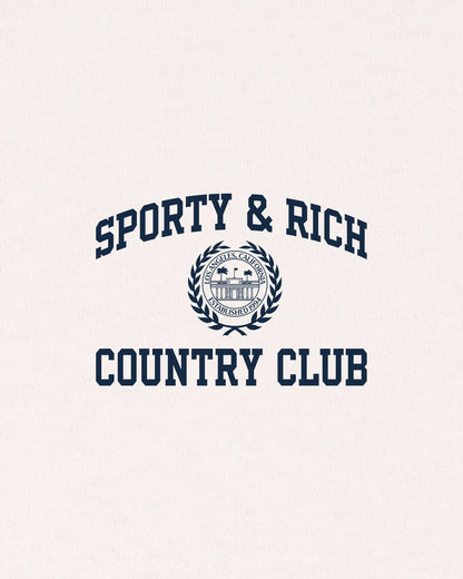 Varsity Crest Gym Short - Ecru/Navy