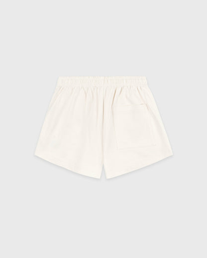 Varsity Crest Disco Short - Ecru/Navy