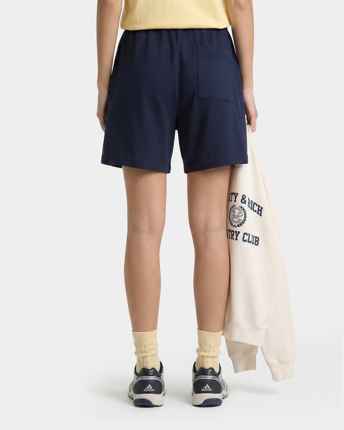 Varsity Crest Gym Short - Navy/White