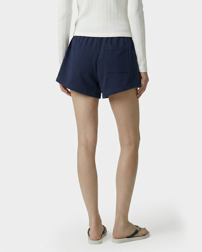 Varsity Crest Disco Short - Navy/White