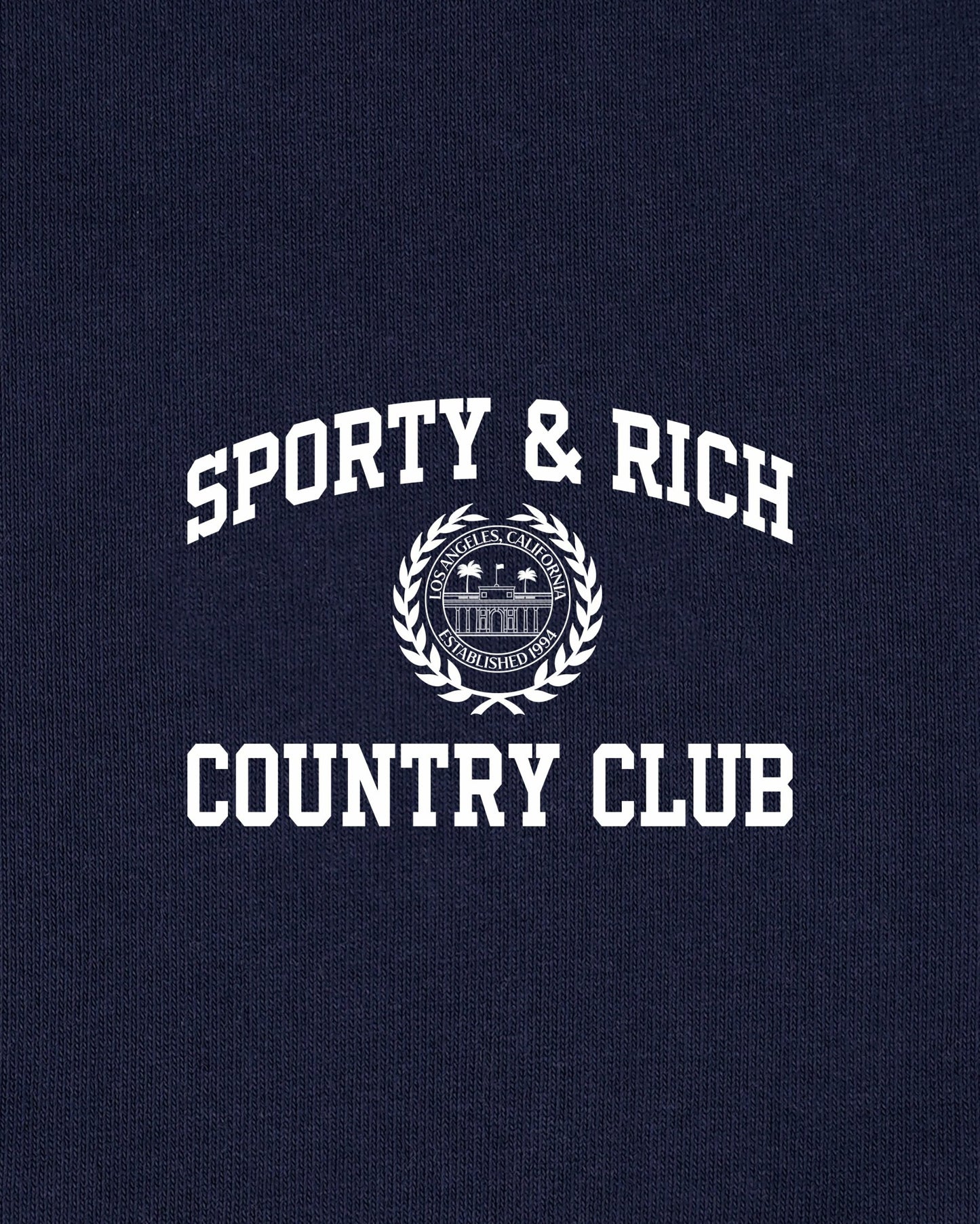 Varsity Crest Disco Short - Navy/White