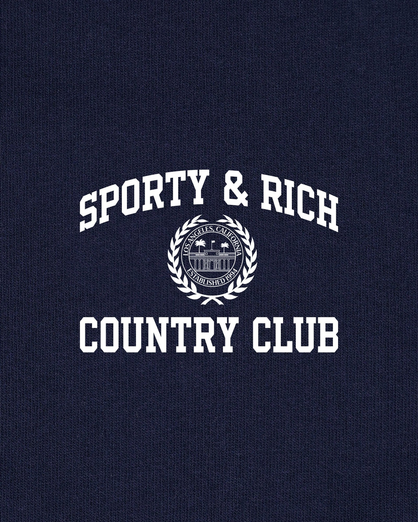 Varsity Crest Disco Short - Navy/White