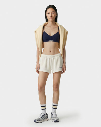 Vendome LA Embroidered Disco Short - Ecru/White