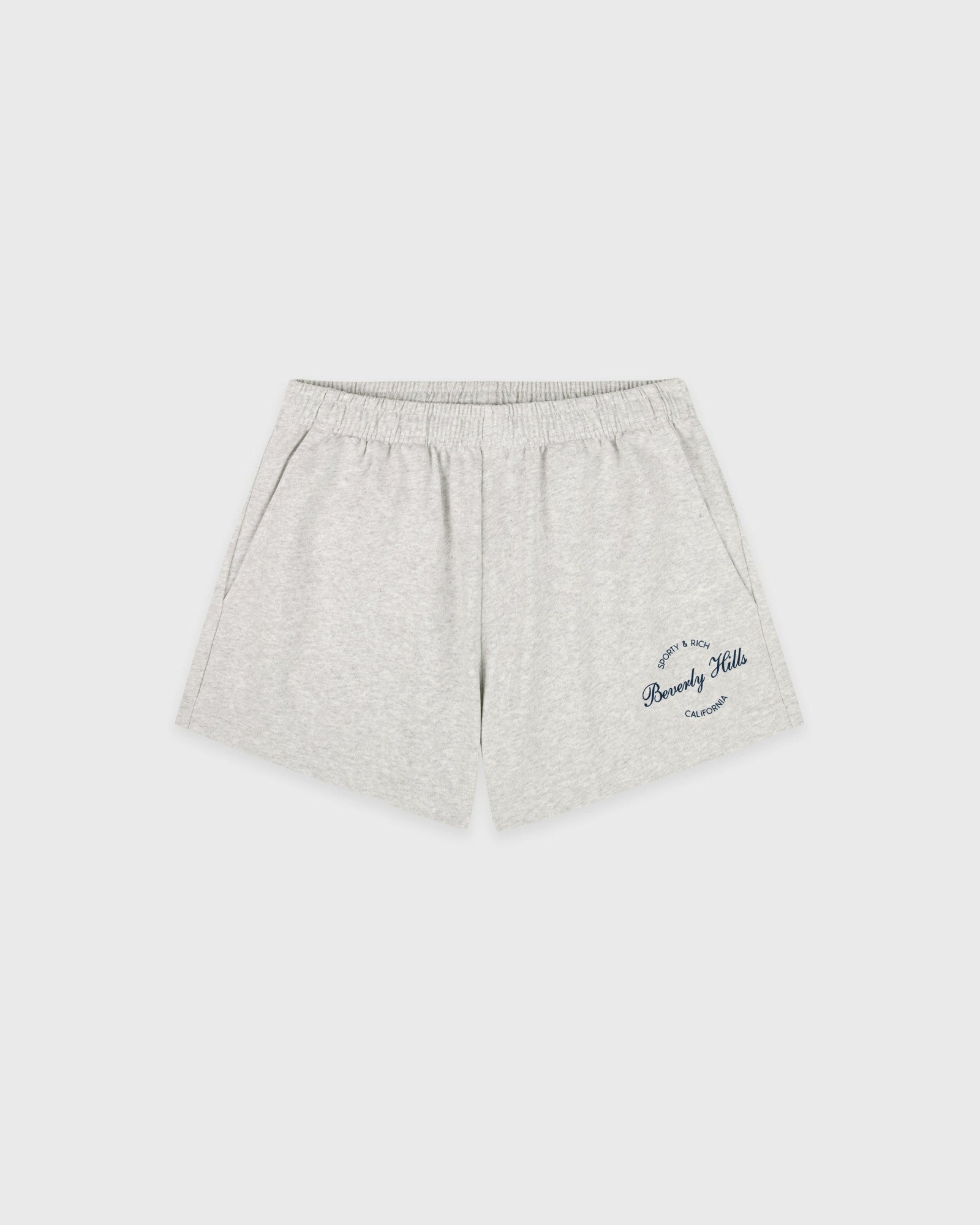 Beverly Script Disco Short - Heather Gray/Navy