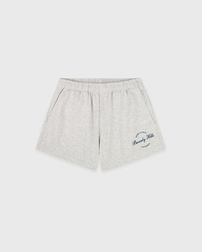 Beverly Script Disco Short - Heather Gray/Navy