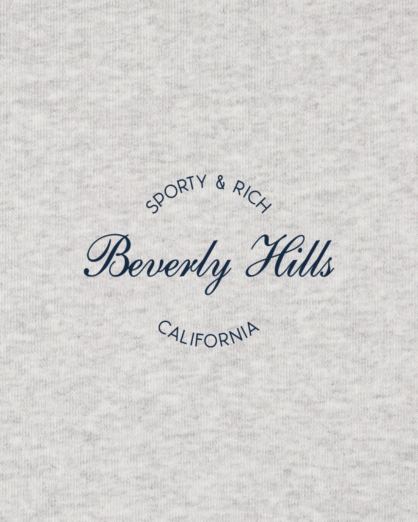 Beverly Script Disco Short - Heather Gray/Navy