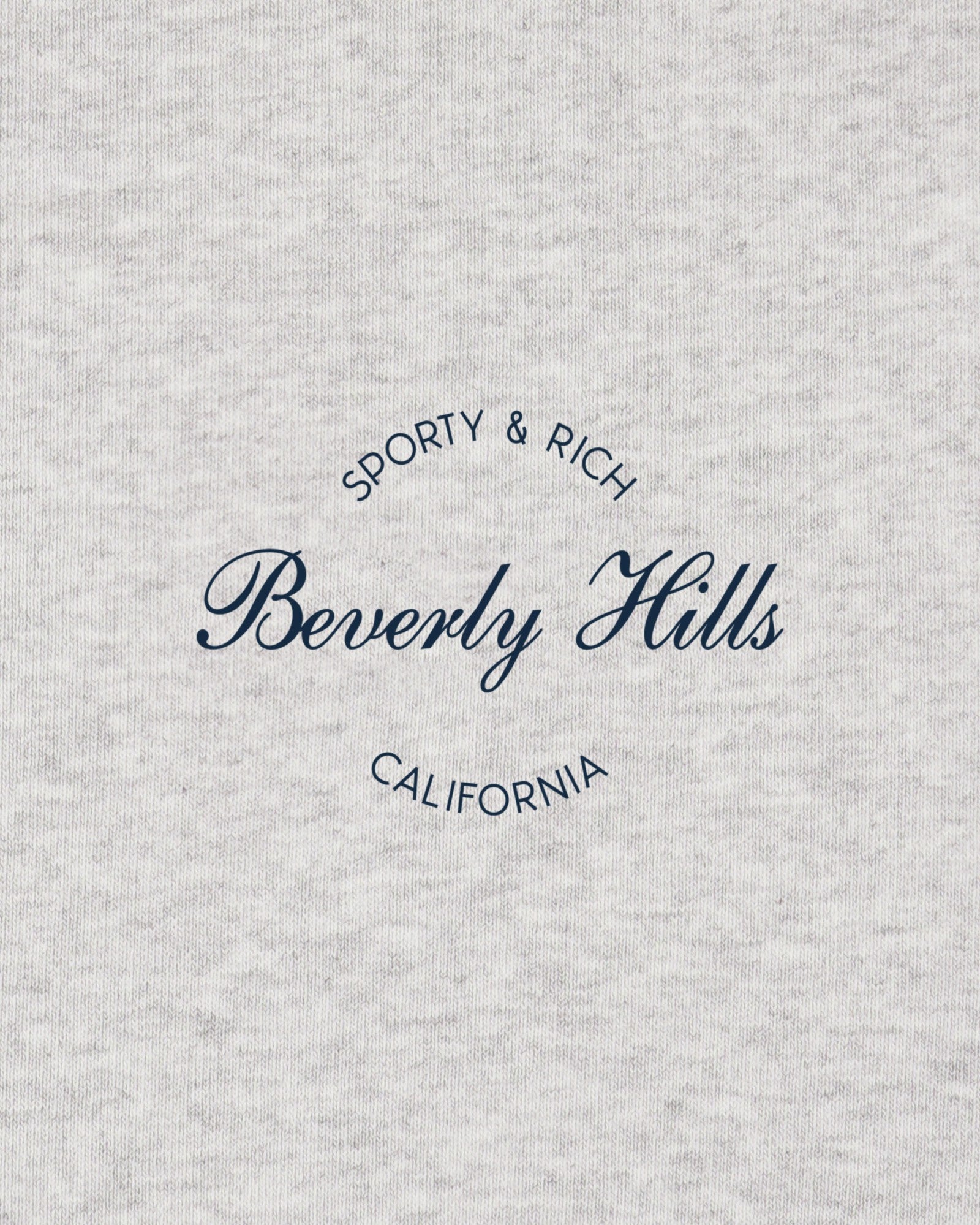 Beverly Script Disco Short - Heather Gray/Navy