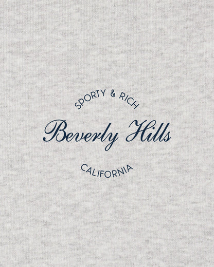 Beverly Script Disco Short - Heather Gray/Navy