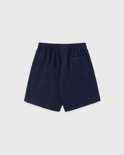Serif Logo Gym Short - Navy/White