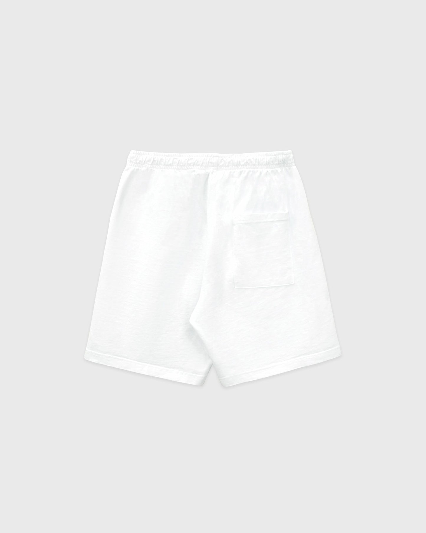 Serif Logo Gym Short - White/Forest