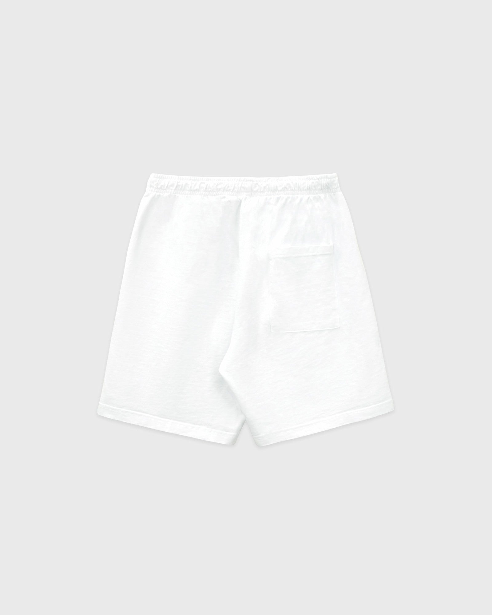 Serif Logo Gym Short - White/Forest