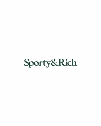 Serif Logo Gym Short - White/Forest