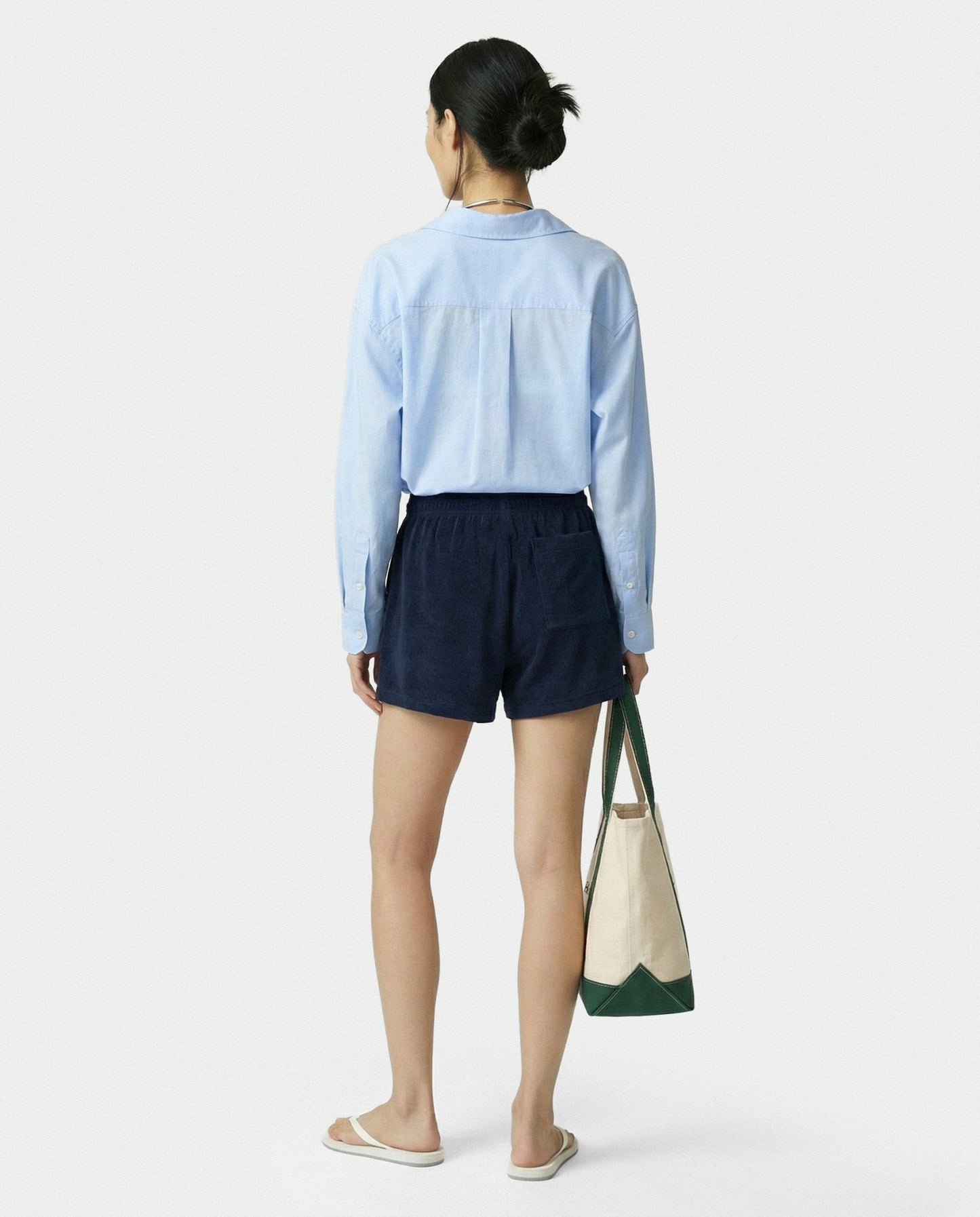 SRC Terry Short - Navy/White