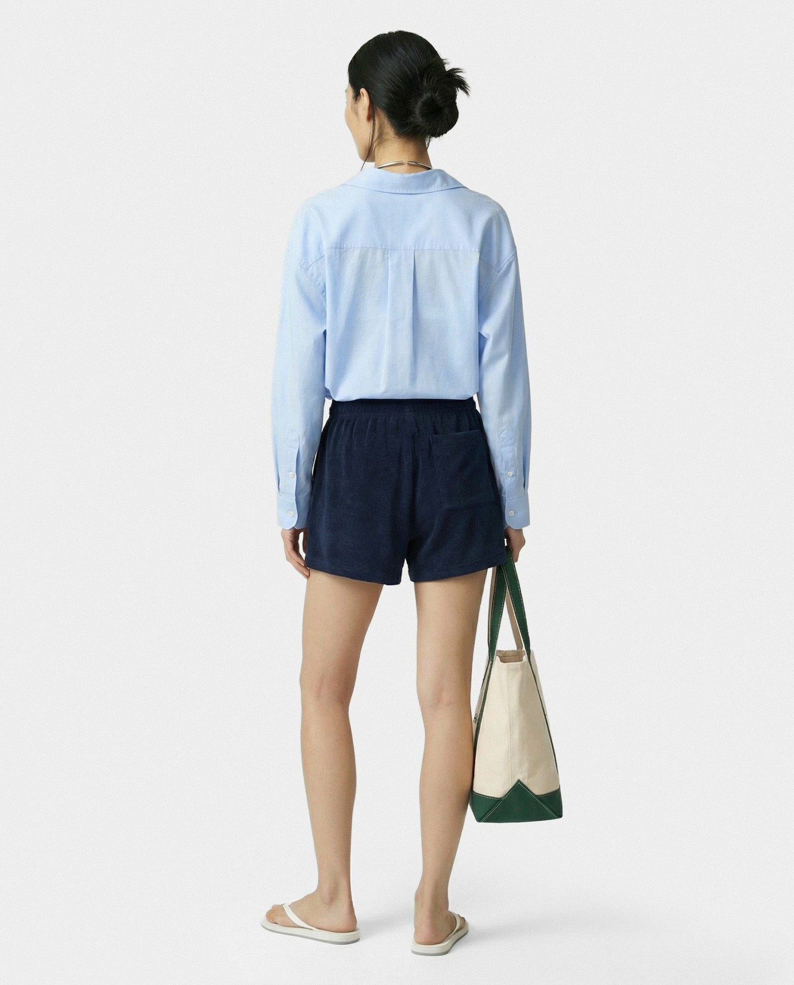 SRC Terry Short - Navy/White
