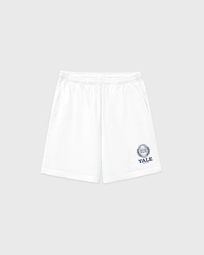 Yale Crest Gym Short - White/Navy
