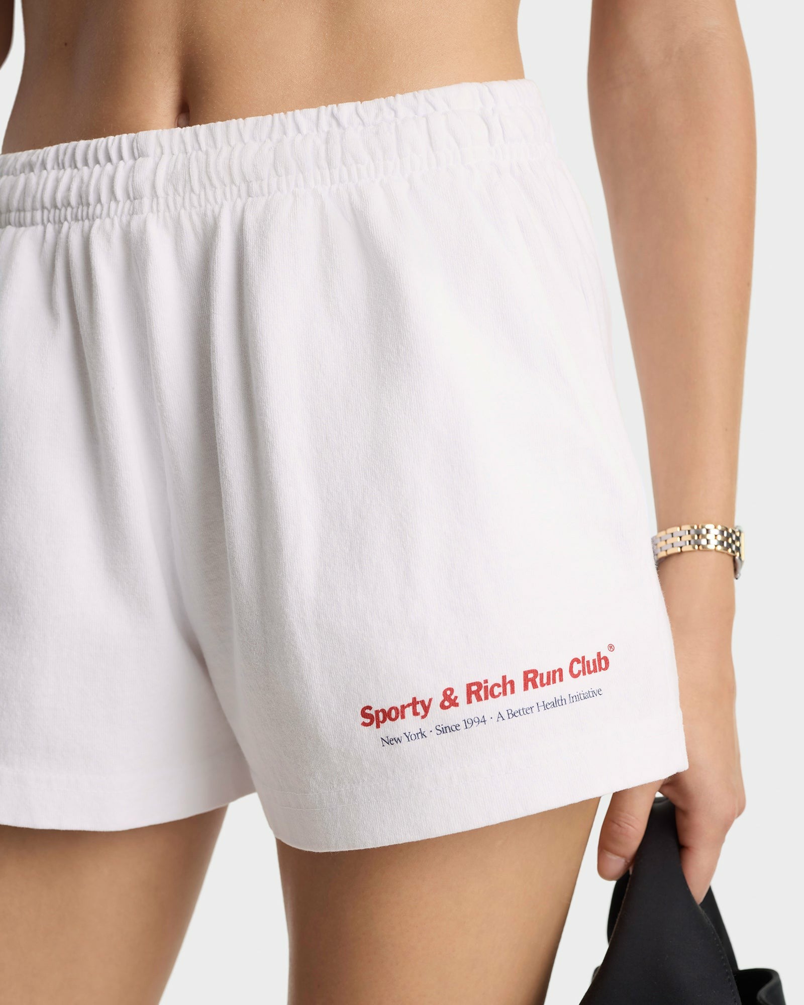 Run Club Disco Short - White/Ruby