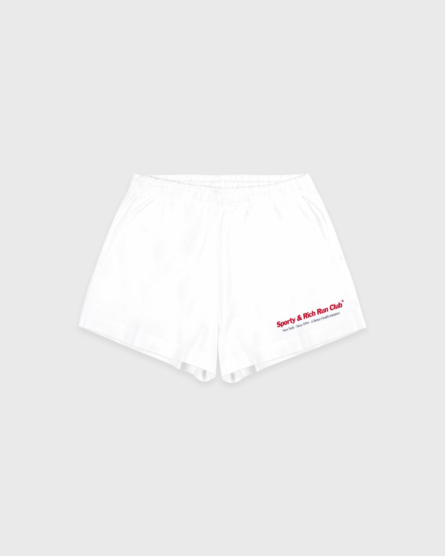 Run Club Disco Short - White/Ruby