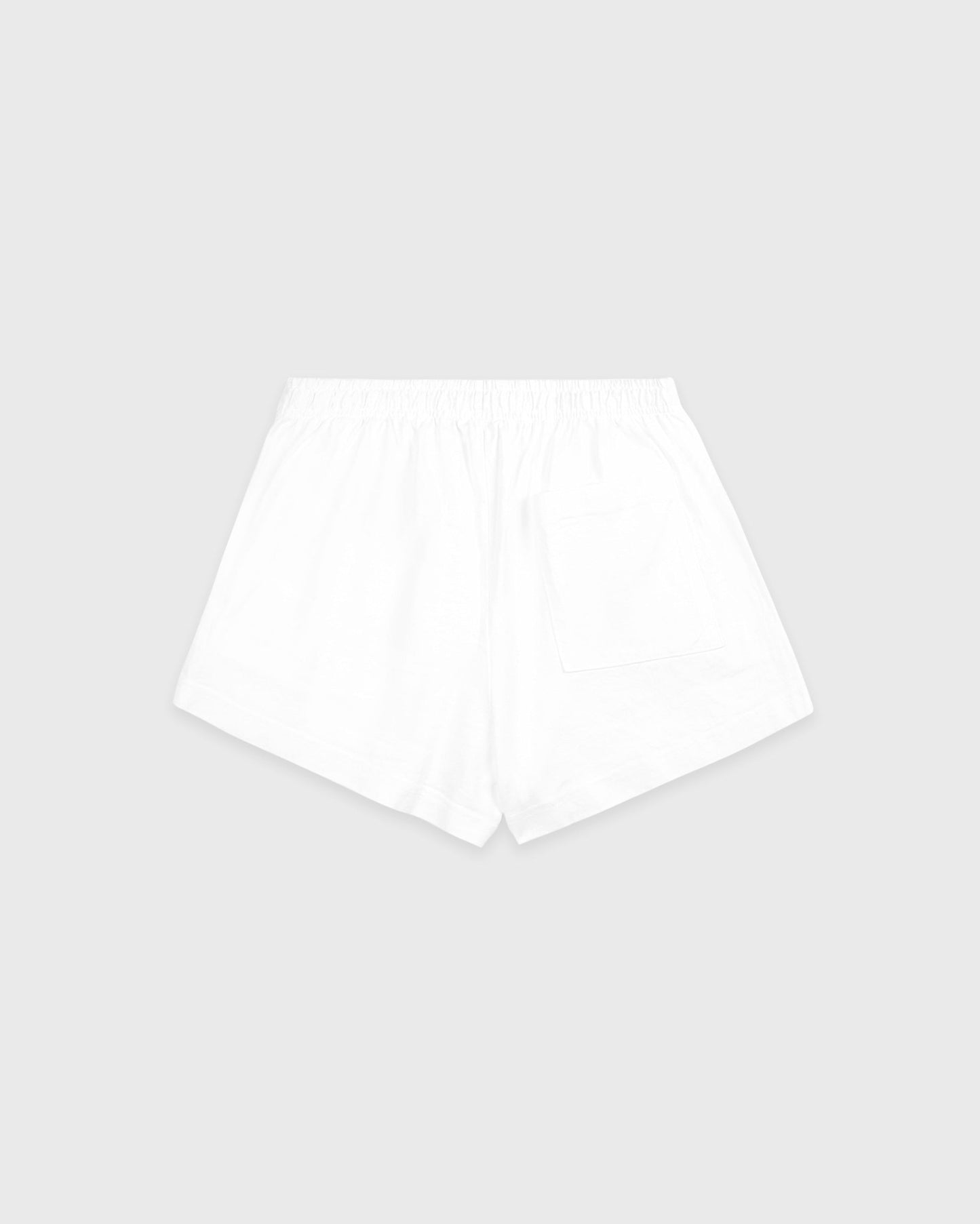 Nautical Embroidered Disco Short - White