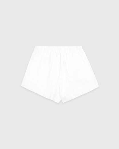 Nautical Embroidered Disco Short - White