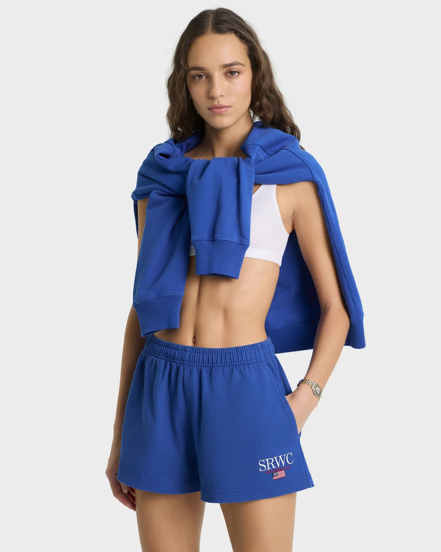 Nautical Embroidered Disco Short - Team Blue