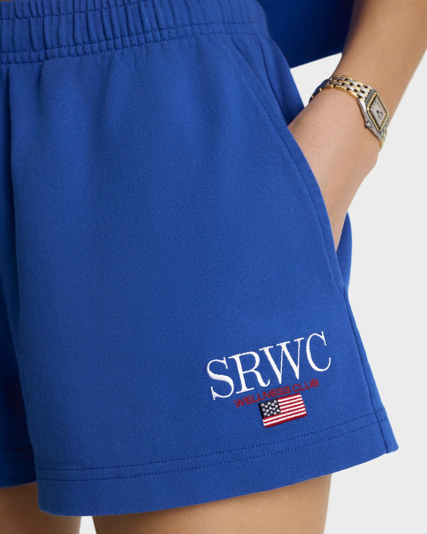 Nautical Embroidered Disco Short - Team Blue