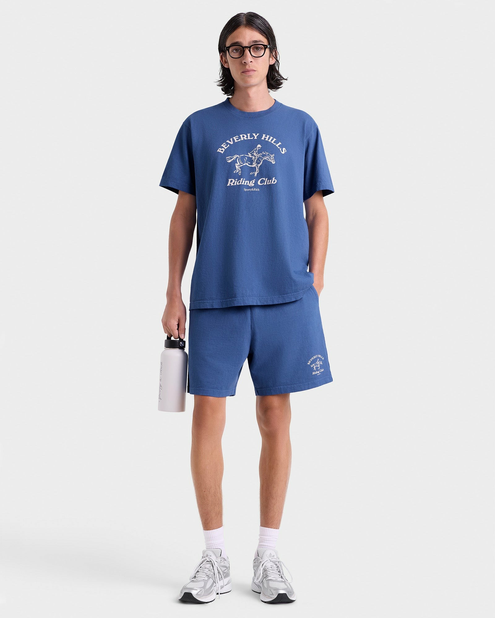 BH Riding Club Gym Short - Pier Blue