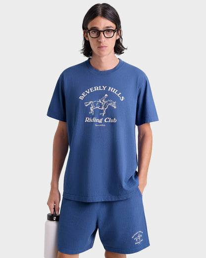 BH Riding Club Gym Short - Pier Blue