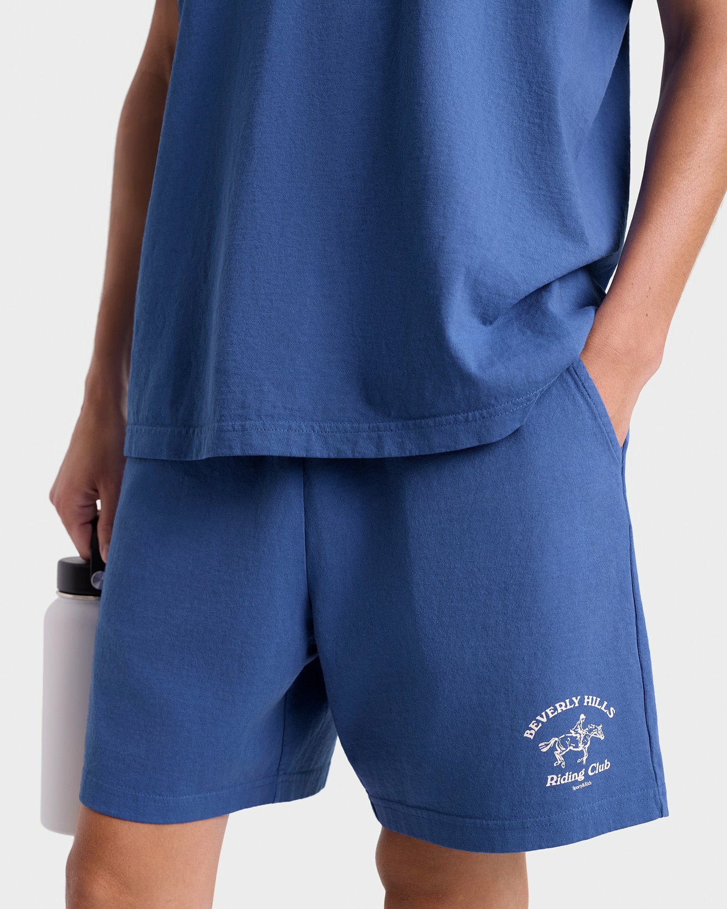 BH Riding Club Gym Short - Pier Blue