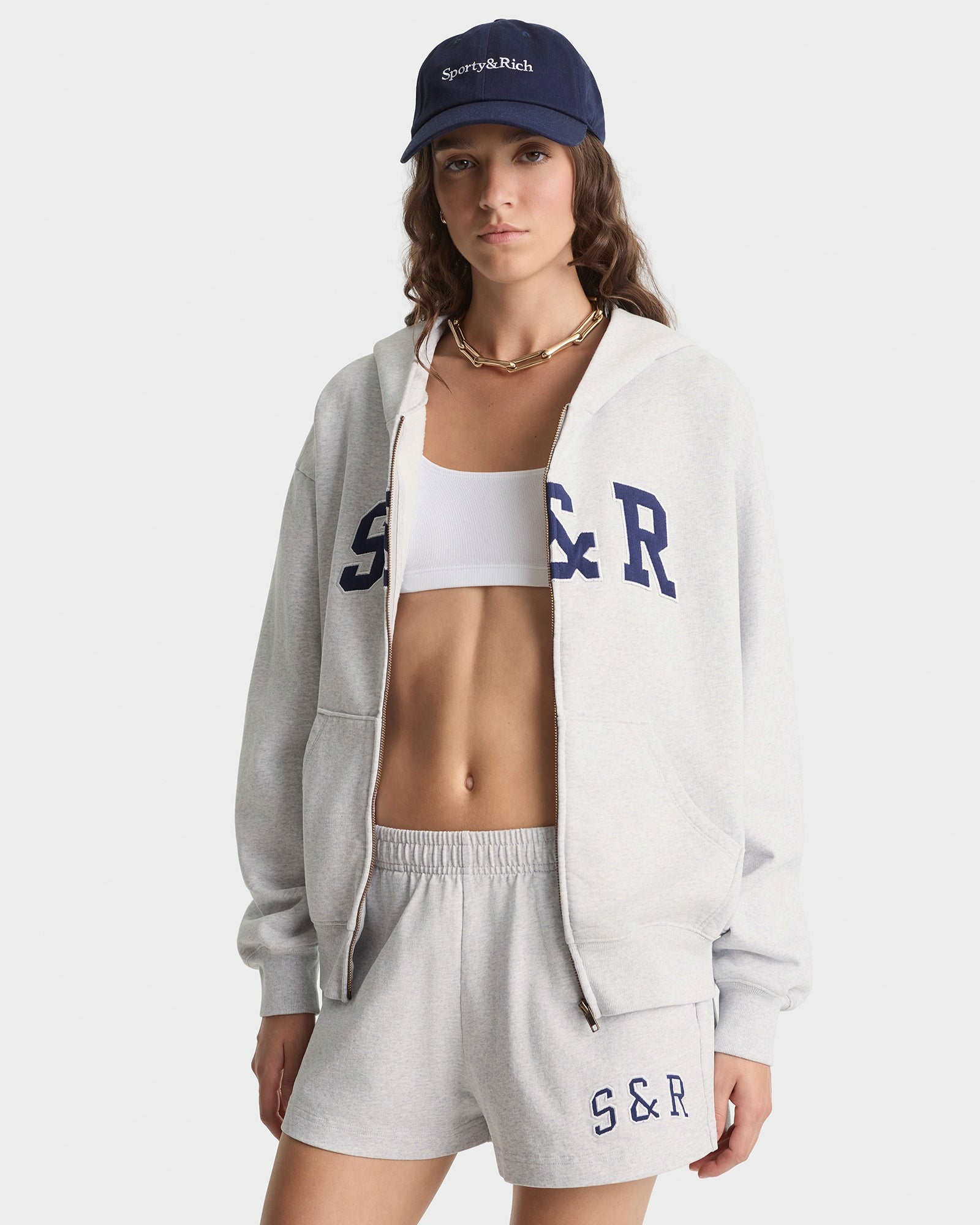 S&R Ivy Disco Short - Heather Gray/Navy