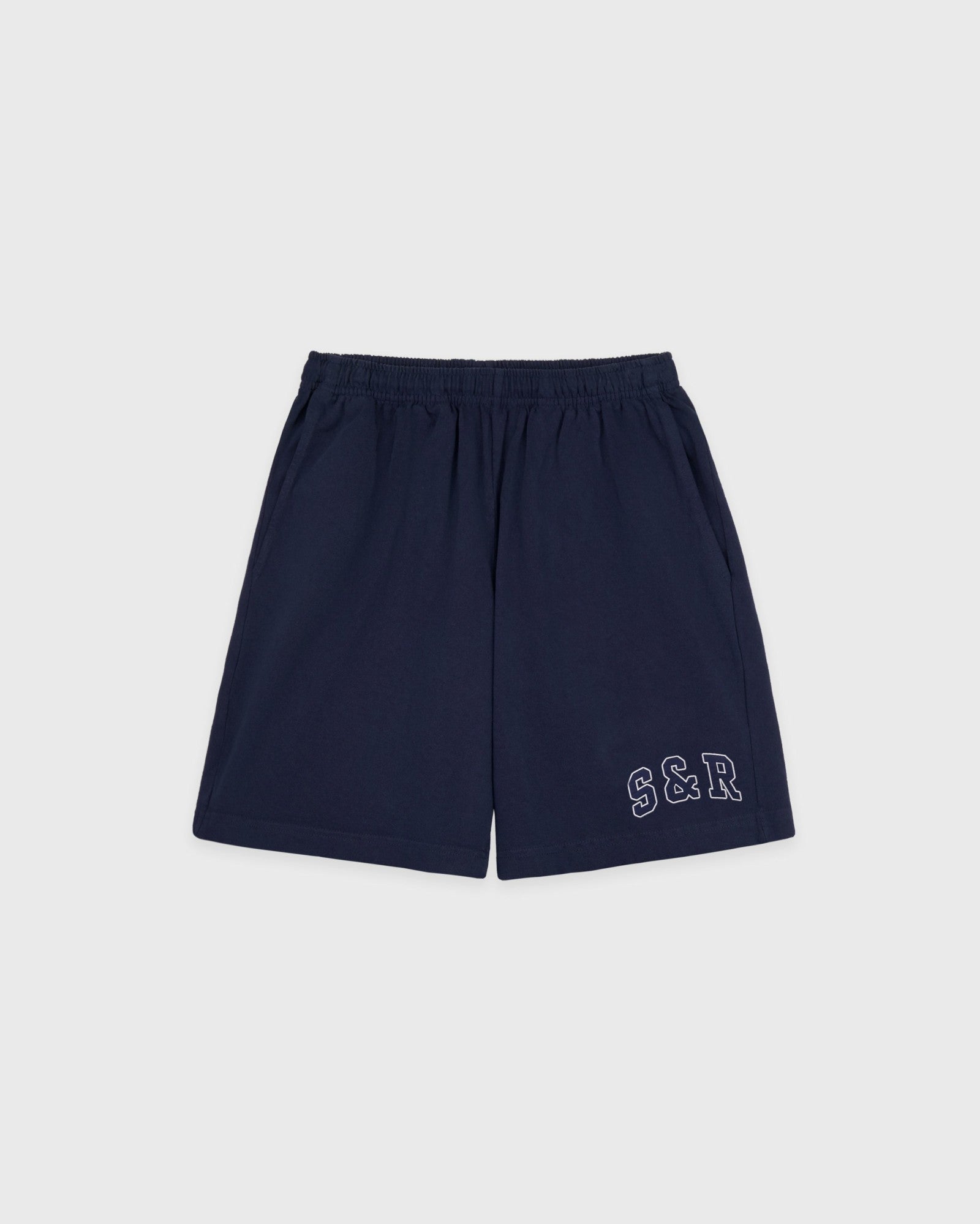 S&R Ivy Gym Short - Navy/White
