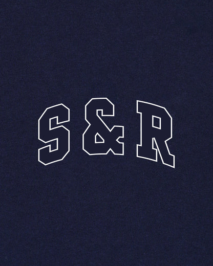 S&R Ivy Gym Short - Navy/White