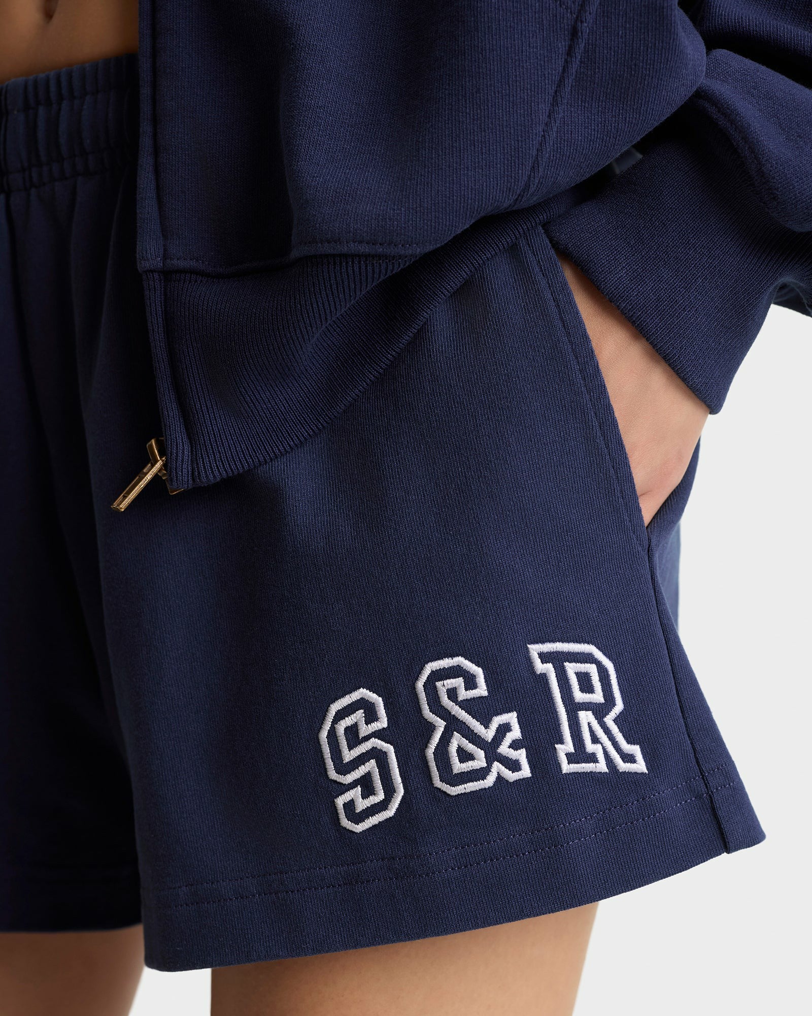 S&R Ivy Disco Short - Navy/White