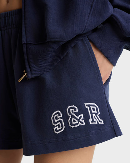 S&R Ivy Disco Short - Navy/White