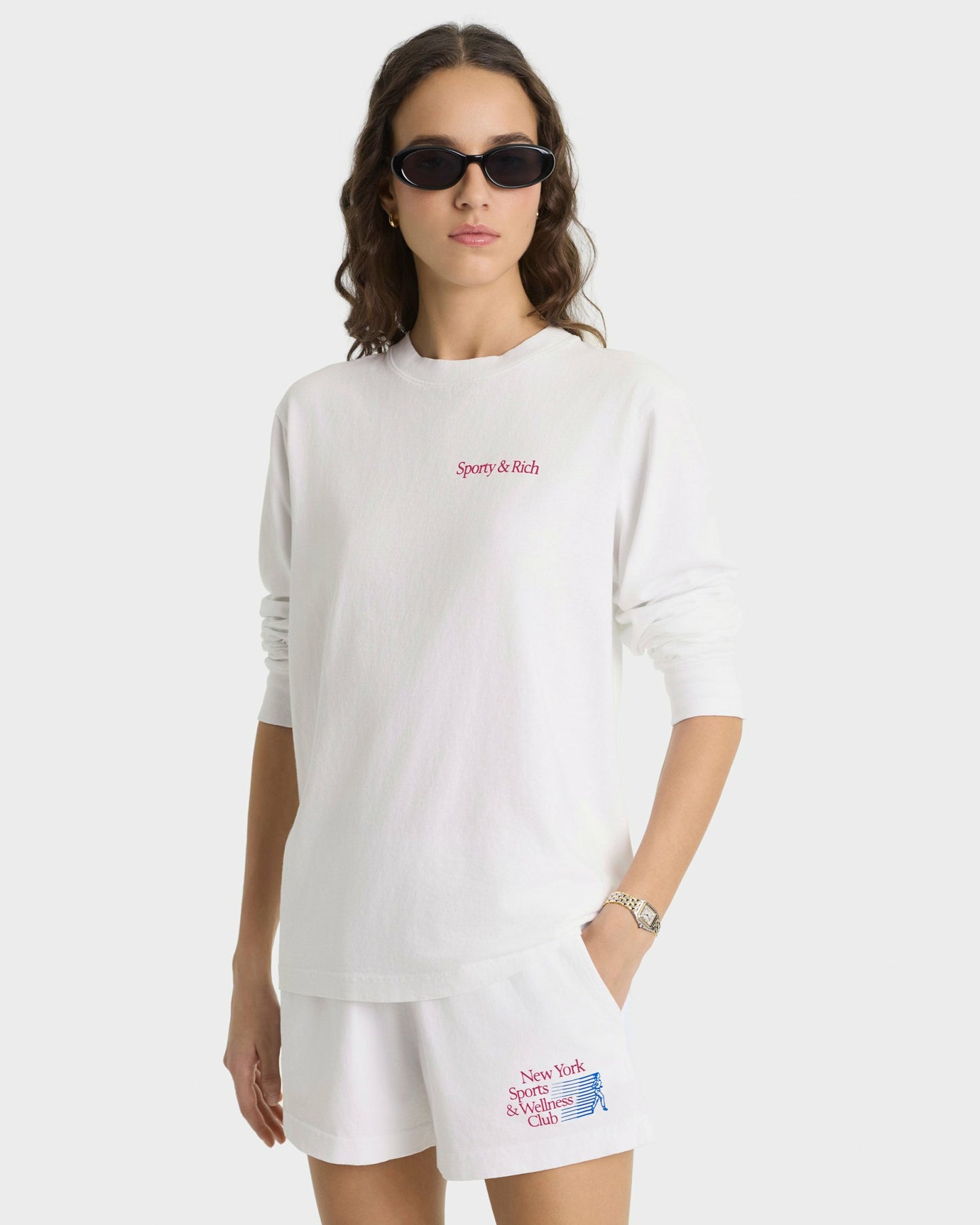 NY Motion Disco Short - White/Berry/Azure