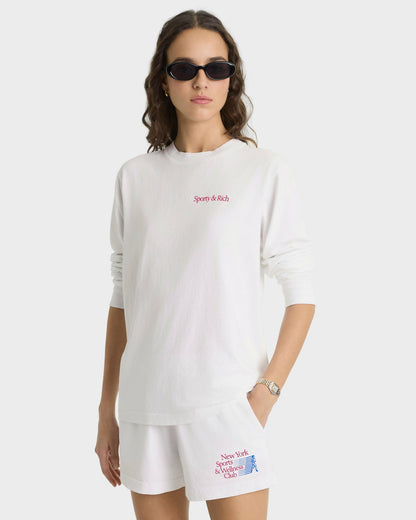 NY Motion Disco Short - White/Berry/Azure
