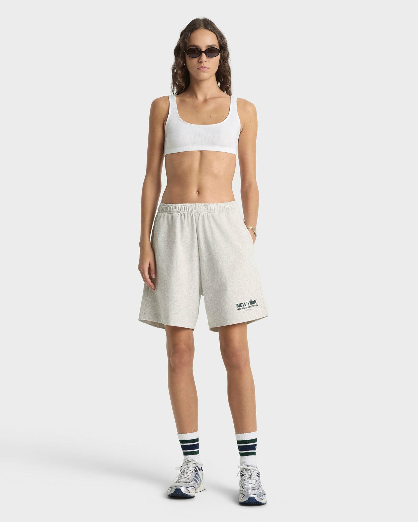 Pro Gym Short - Heather Gray/Forest
